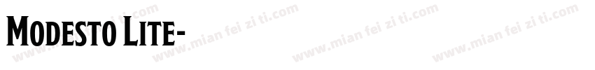 Modesto Lite字体转换